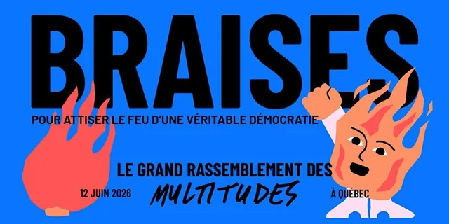 Visuel Braises, le grand rassemblement des Multitudes à Québec