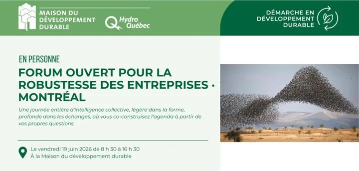 Visuel du Forum Ouvert pour la Robustesse des Entreprises à Montréal