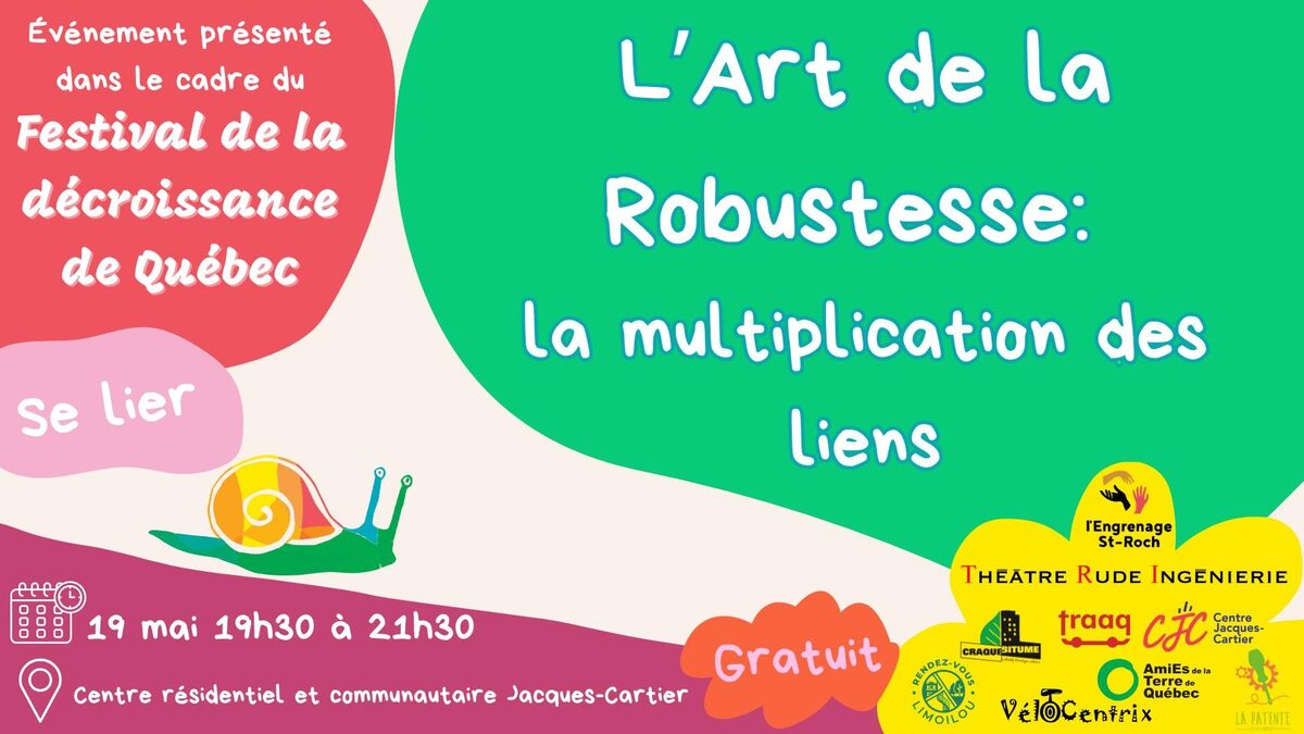 Visuel Facebook de l'événement L'Art de la Robustesse: la multiplication des liens